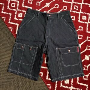 Stylish Dark Blue Cargo Shorts for Men